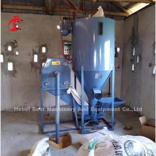 Система обработки 3kw питания точильщика смесителя питания 0,5 тонны для поголовья Эмили